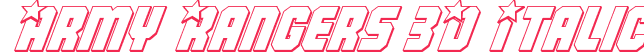 Army Rangers 3D Italic